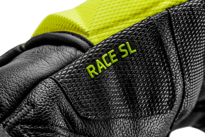 Lyžiarske rukavice Leki WCR Venom SL 3D Black/Ice Lemon