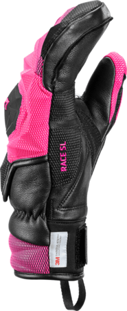 Lyžiarske rukavice Leki WCR Venom SL 3D Mitt Black/Pink