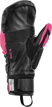 Lyžiarske rukavice Leki WCR Venom SL 3D Mitt Black/Pink