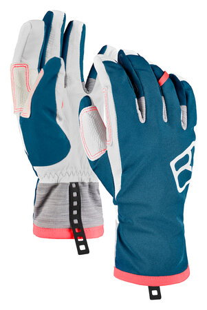 Dámske rukavice Ortovox Tour Glove Petrol Blue
