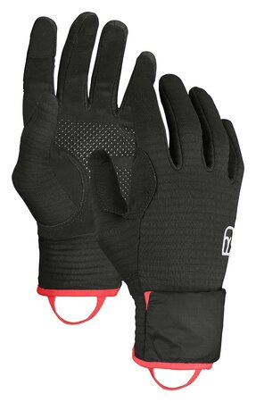 Dámske rukavice Ortovox Fleece Grid Cover Glove W Black Raven