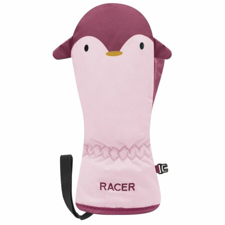 Lyžiarske rukavice Racer Babyprint 4 Pinguin Pink