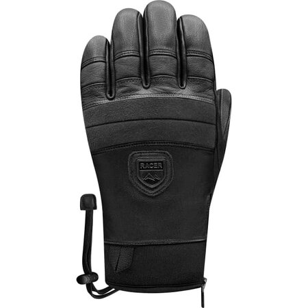 Lyžiarske rukavice Racer 90 Leather 3 Black/Black