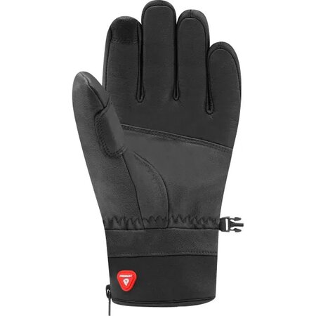 Lyžiarske rukavice Racer 90 Leather 3 Black/Black