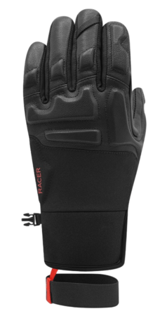 Lyžiarske rukavice Racer Racing Lite Black/Red