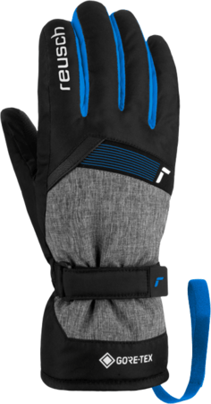 Rukavice Reusch Flash GORE-TEX Junior Black/Black Melange/Blue Rukavice Reusch Flash GORE-TEX Junior Black/Black Melange/Blue