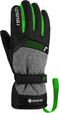 Rukavice Reusch Flash GORE-TEX Junior Black/Black Melange/Neon Green Rukavice Reusch Flash GORE-TEX Junior Black/Black Melange/Neon Green