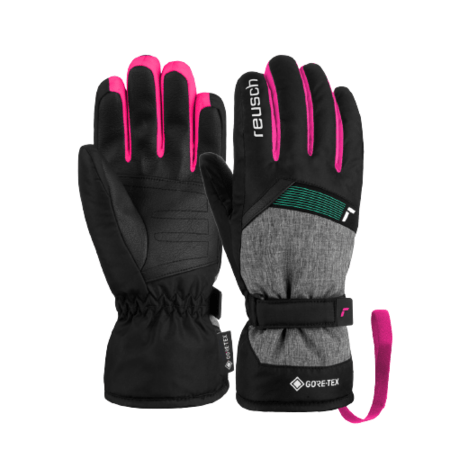 Rukavice Reusch Flash GORE-TEX Junior Black/Black Melange/Pink Glo