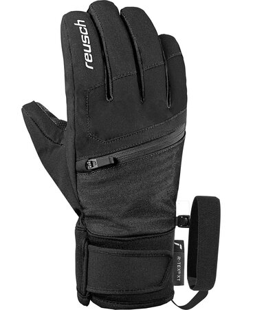 Lyžiarske rukavice Reusch Leo R-TEX® XT Black/White