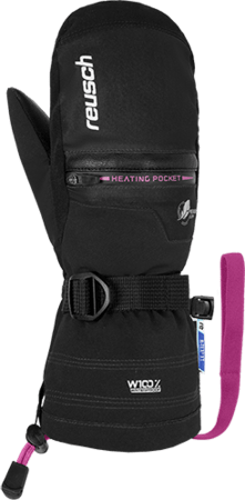 Lyžiarske rukavice Reusch Luis R-Tex XT JR Mitten Black/Pink Glo