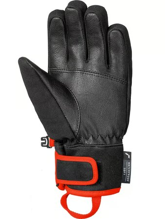 Lyžiarske rukavice Reusch Worldcup Warrior Prime R-TEX® XT Black/Silver/Fluo Red