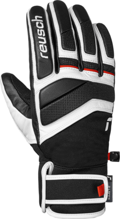 Lyžiarske rukavice Reusch Alpha Pro Black/White/Fire Red