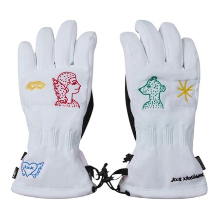 Lyžiarske rukavice Rossignol W JCC Ski Gloves R-Shell Dry White