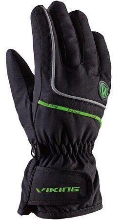 Detské rukavice Viking Kevin Black/Green