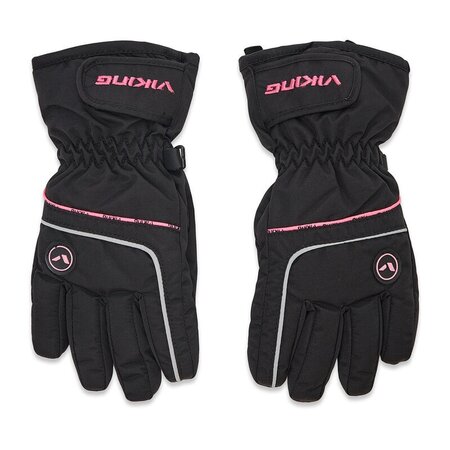 Detské rukavice Viking Kevin Black/Pink