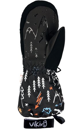 Lyžiarske rukavice Viking Snoppy Black