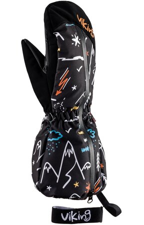 Lyžiarske rukavice Viking Snoppy Black