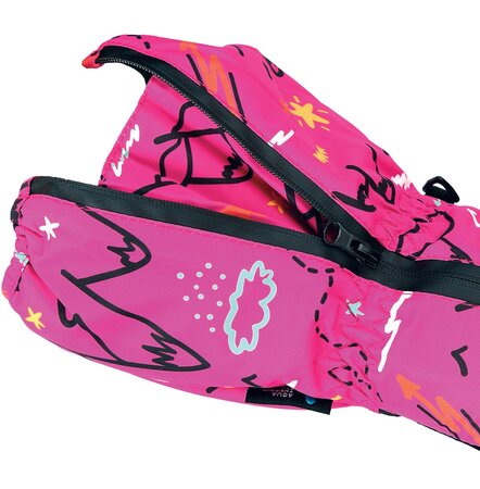 Lyžiarske rukavice Viking Snoppy Fuchsia