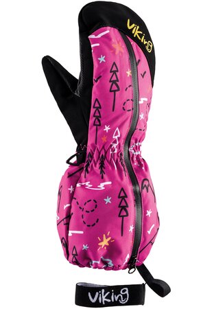 Lyžiarske rukavice Viking Snoppy Fuchsia
