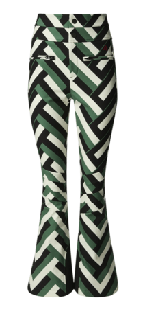 Lyžiarske nohavice Perfect Moment Aurora HW Ski Pant Waffle Print/Green