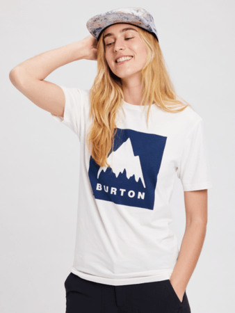 Dámske tričko Burton Classic Mountain High Short Sleeve T-Shirt Stout White