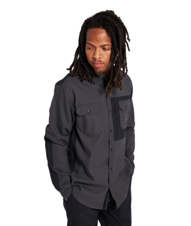 Flanelová košeľa Burton Brighton Performance Flannel Phantom