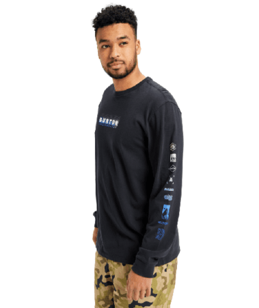 Pánske tričko Burton Cupeno Long Sleeve T-Shirt True Black