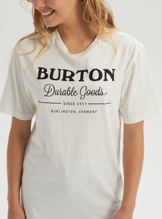 Tričko Burton Durable Goods Short Sleeve T-Shirt Stout White