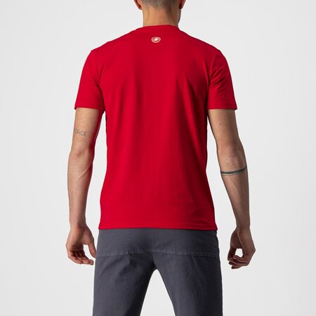 Tričko Castelli Maurizio Tee Red/Silver Gray-Black