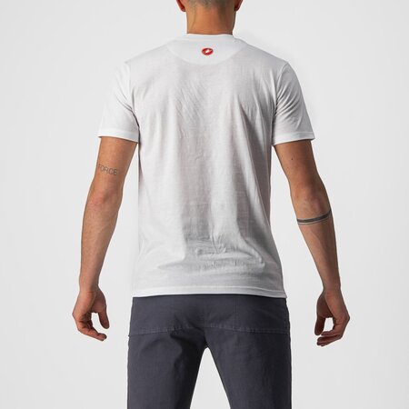 Tričko Castelli Maurizio Tee White/Silver Gray-Red