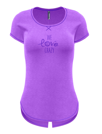 Tričko Crazy Idea T-Shirt Instinct Lilla