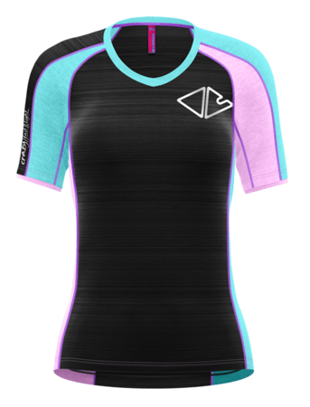 Tričko Crazy Idea T-Shirt Ionic Frozen-Black