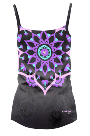 Tielko Crazy Idea Top Shiny Mandala