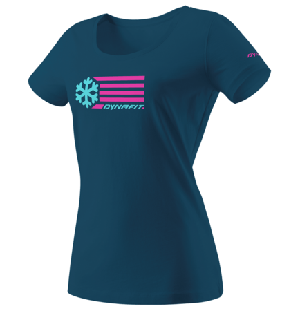 Dámske Tričko Dynafit Graphic Cotton T-Shirt Petrol