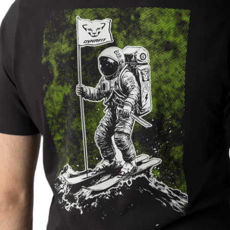 Tričko Dynafit Back Graphic Cotton T-Shirt M Black Out/Skimonaut