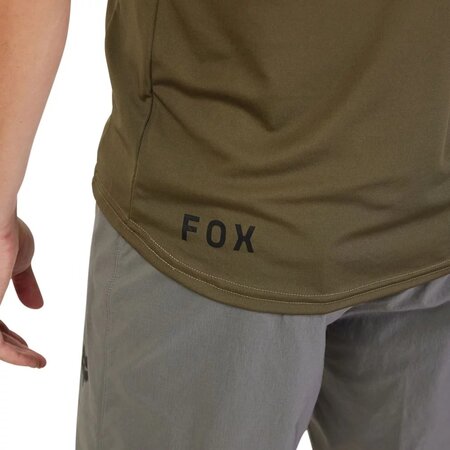 Pánske tričko Fox Racing Ranger SS Jersey Lab Head Olive Green