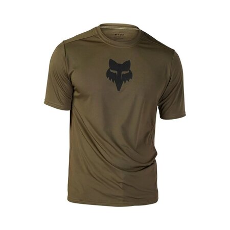 Pánske tričko Fox Racing Ranger SS Jersey Lab Head Olive Green