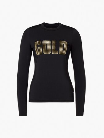 Tričko Goldbergh Aurea Long Sleeve Tee Black