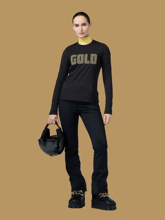 Tričko Goldbergh Aurea Long Sleeve Tee Black