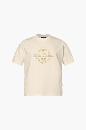 Tričko Goldbergh Aurelia Short Sleeve Top Champagne