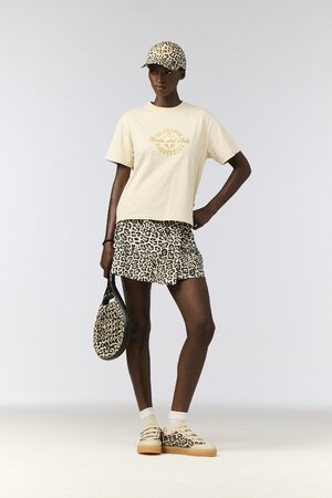 Tričko Goldbergh Aurelia Short Sleeve Top Champagne