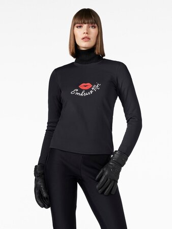 Tričko Goldbergh Bisou Long Sleeve Tee Black Tričko Goldbergh Bisou Long Sleeve Tee Black