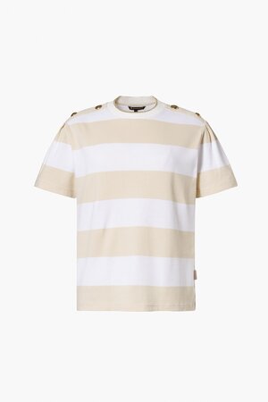 Tričko Goldbergh Lido Short Sleeve Top Champange/White