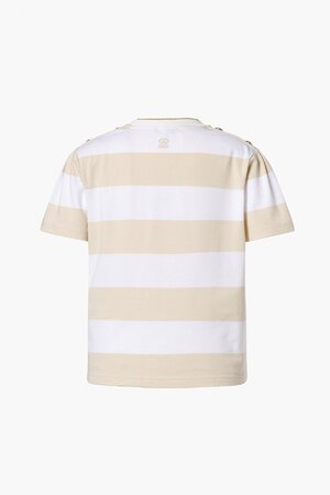 Tričko Goldbergh Lido Short Sleeve Top Champange/White
