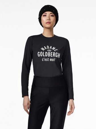 Tričko Goldbergh Madame Long Sleeve Tee Black