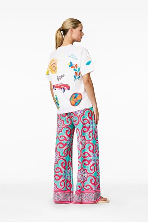 Tričko Goldbergh Medira Short Sleeve Top White