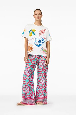 Tričko Goldbergh Medira Short Sleeve Top White