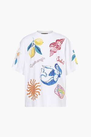 Tričko Goldbergh Medira Short Sleeve Top White