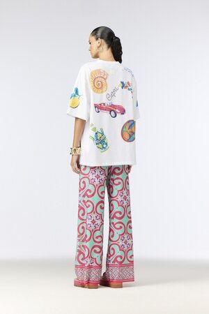 Tričko Goldbergh Medira Short Sleeve Top White