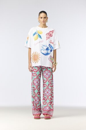 Tričko Goldbergh Medira Short Sleeve Top White